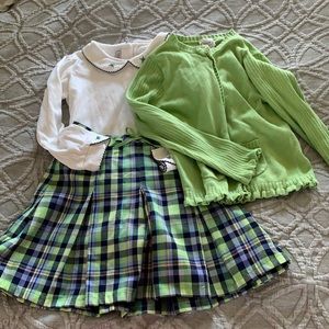 Talbot’s Kids sweater and skirt outfit